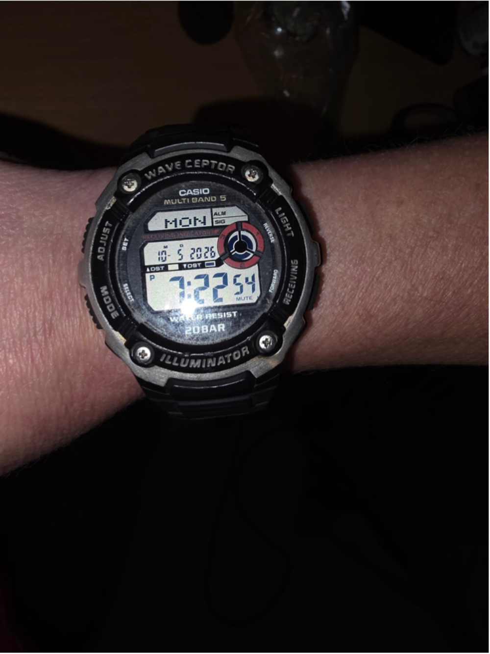 Casio Wave Ceptor WV-200R Multi Band 5 Atomic Digital Watch 20BAR Module 3477